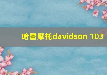 哈雷摩托davidson 103